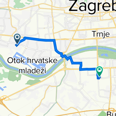 Rudeška cesta 169A, Zagreb to Avenija Većeslava Holjevca 17, Zagreb