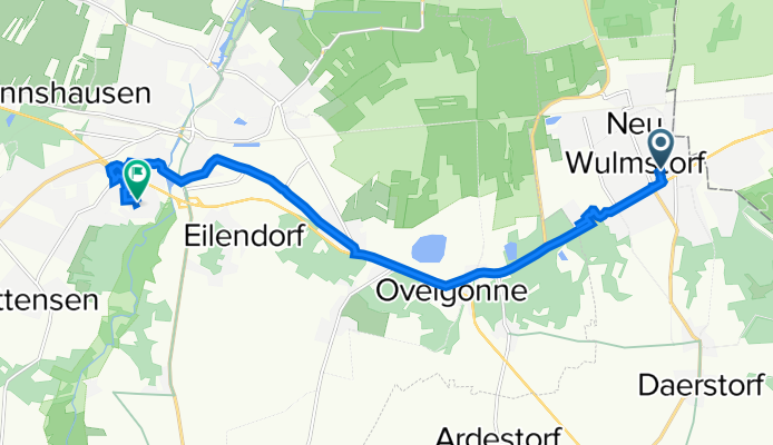 Heideweg 8, Neu Wulmstorf nach Bertha-von-Suttner-Allee 9, Buxtehude