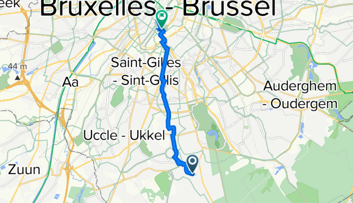 Rue du Ham 92, Uccle Ă Rue Van Moer 1, Bruxelles