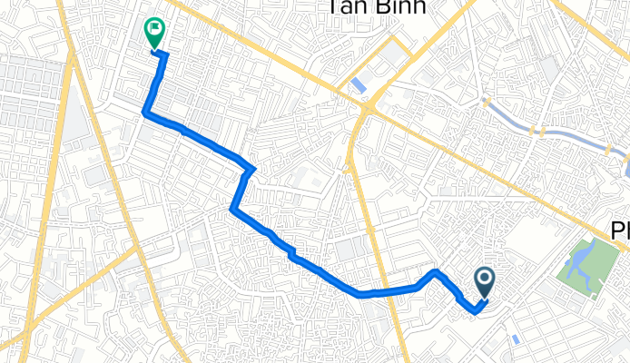 Hẻm 149 Đất Thánh, Hồ Chí Minh to Hẻm 72 Nguyễn Hồng Đào, Hồ Chí Minh