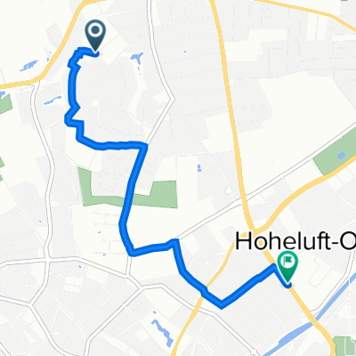 Emil-Andresen-Straße 34C, Hamburg nach Hoheluftchaussee 59–85, Hamburg