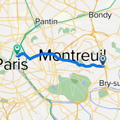 16 Avenue Louison Bobet, Fontenay-sous-Bois à 115 Rue du Temple, Paris