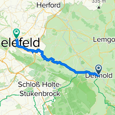 Detmold Rückfahrt 32 km