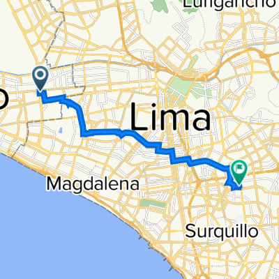 De Avenida Elmer Faucett 320, Callao a Calle Morelli 448, Lima