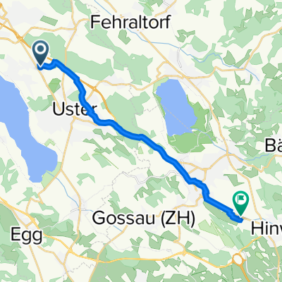 Schwerzistrasse 24, Uster nach Brunnenbachstrasse 1, Hinwil