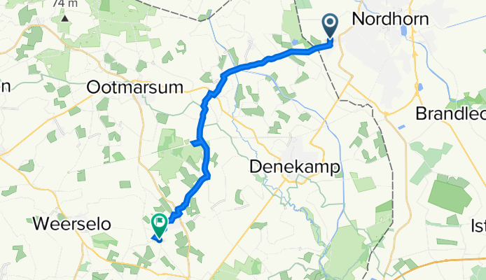 Sonnenteich 7, Nordhorn nach Tiethofweg 4, Rossum