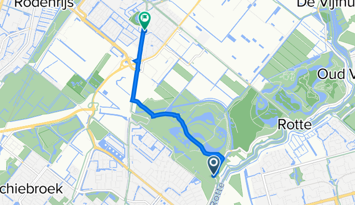 Rottebandreef, Bergschenhoek naar Bergweg-Noord 43, Bergschenhoek