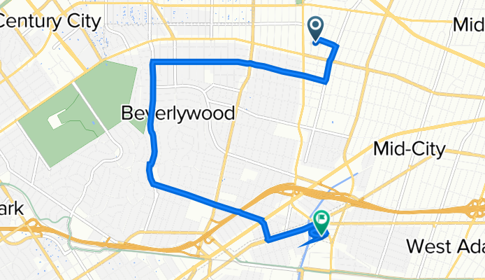 1213 S Orlando Ave, Los Angeles to 5883 Blackwelder St, Culver City