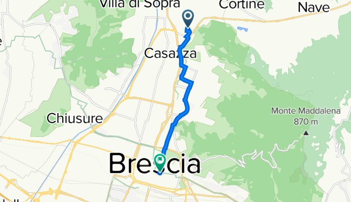 Via Giuseppe Tavelli 15, Brescia a Piazza Vescovato 2A, Brescia