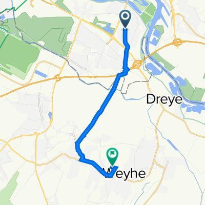 Karl-Marx-Straße 242, Bremen nach Im Bruch 21, Weyhe