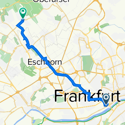 Gutleutstraße 122, Frankfurt am Main nach Sodener Straße 14, Kronberg im Taunus