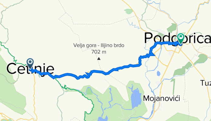 Cetinje - Podgorica