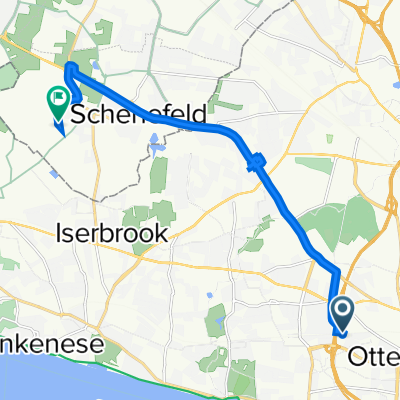 Baurstraße 5, Hamburg nach Holtkamp 2–4, Schenefeld