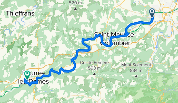 41 Rue du Général de Gaulle, Bart to 5 Rue de Champvans, Baume-les-Dames