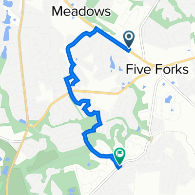 2523 Woodruff Rd, Simpsonville to 525–551 Adams Mill Rd, Simpsonville