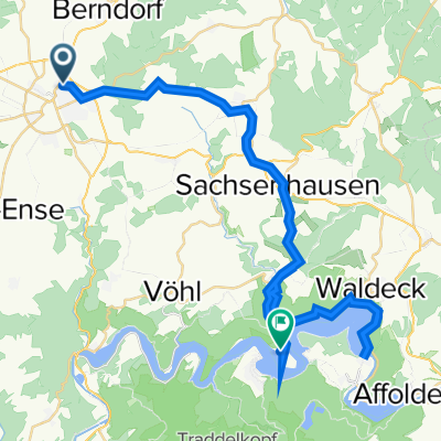 Sandweg 6B, Korbach nach Zum Alten Anker 48, Waldeck