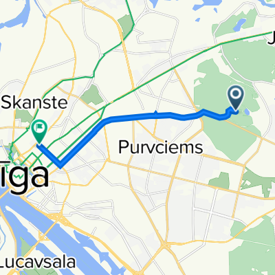 Mežciems, Riga to Skolas iela 14, Riga