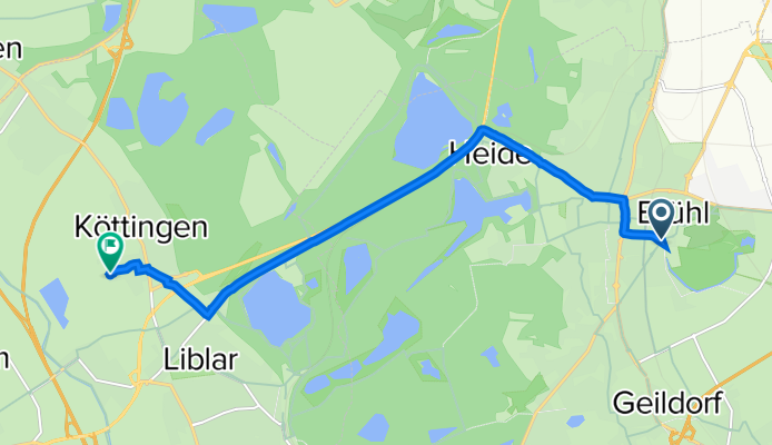 Uhlstraße 89, Brühl nach Max-Liebermann-Straße 40A, Erftstadt