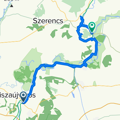 35, Tiszaújváros to Rákóczi utca 54., Tokaj
