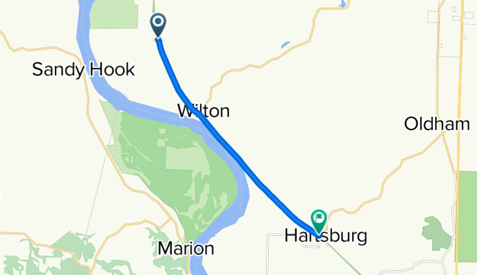 Katy Trail, Hartsburg to Katy Trail, Hartsburg