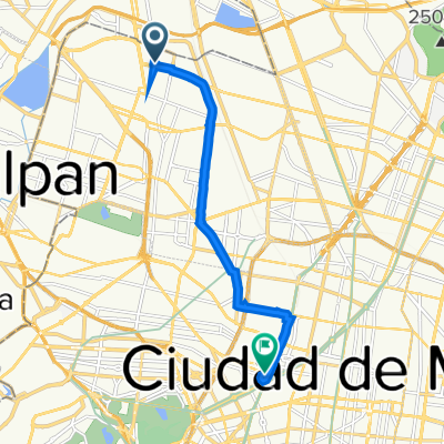 De San Pablo Xalpa 4F, Ciudad de México a Ciudad de México