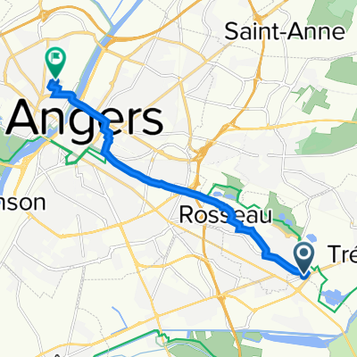 222 Rue Ferdinand Vest, Trélazé à 5 Rue du Figuier, Angers