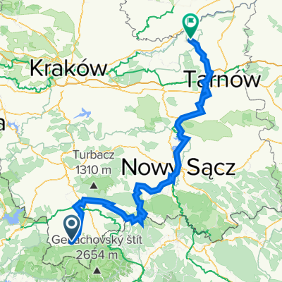 Chramcówki 35, Zakopane do Wietrzychowice