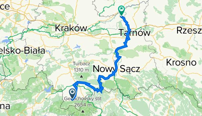 Chramcówki 35, Zakopane do Wietrzychowice
