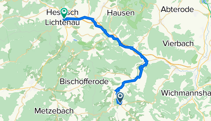 Borkumweg 4, Waldkappel nach Friedenstraße 8-10, Hessisch Lichtenau