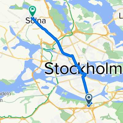Gullmarsplan 4 to Solnavägen 104B