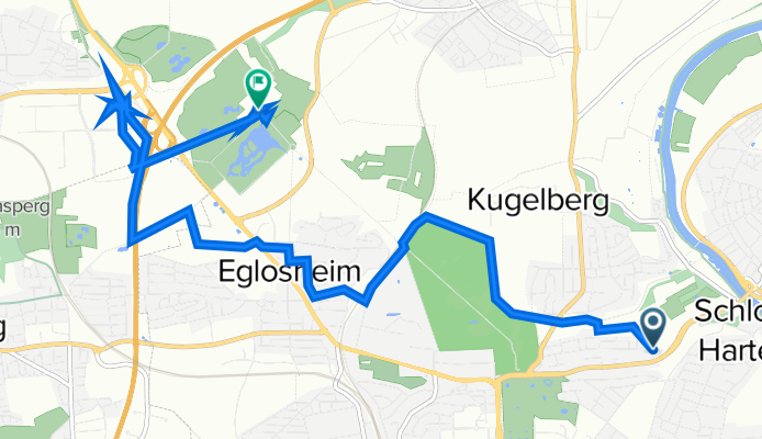 Marbacher Straße 127, Ludwigsburg nach Monrepos 22, Ludwigsburg