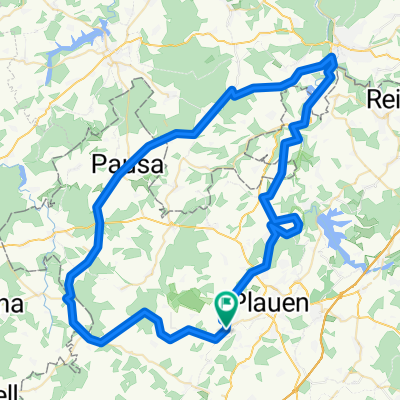 Plauen-Reuth-Pausa-Greiz-Elsterberg-Plauen