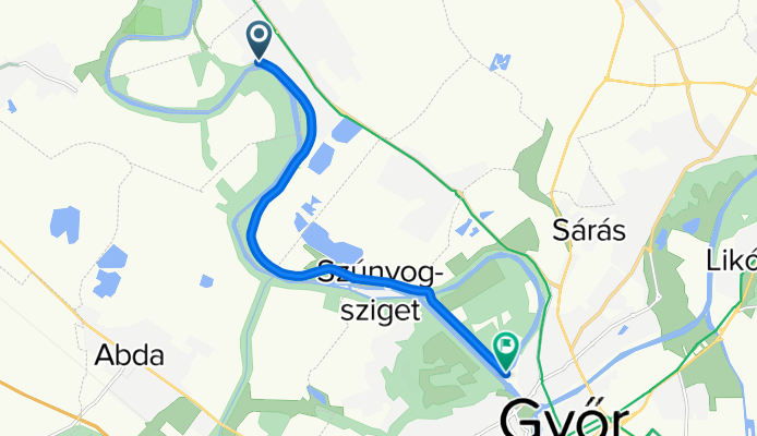 47.741° N 17.569° W to 47.695° N 17.622° W