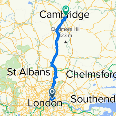 14 Danesdale Road, London to Cambridge Railway Station, Station Road, Cambridge