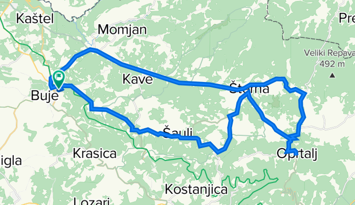 Buje Oprtalj krog