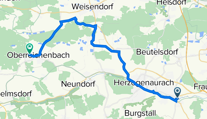 An der Aurach 24, Herzogenaurach nach Tanzenhaider Weg 6, Oberreichenbach
