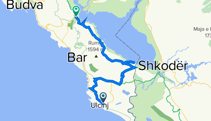 Etappe 2   Ulciny-Virpazar