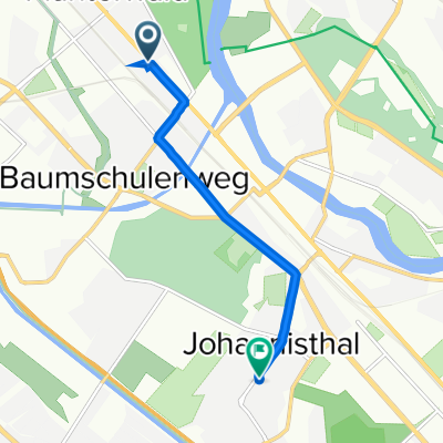 Köpenicker Landstraße 164, Berlin nach Sterndamm 103, Berlin