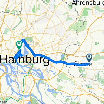 Oher Weg, Reinbek nach Rutschbahn 18, Hamburg