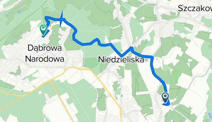Pawia 18D, Jaworzno do Władysława Syrokomli 41, Jaworzno