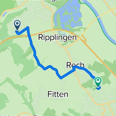 Haardter Weg 30A, Merzig nach Hilbringer Straße 5, Merzig