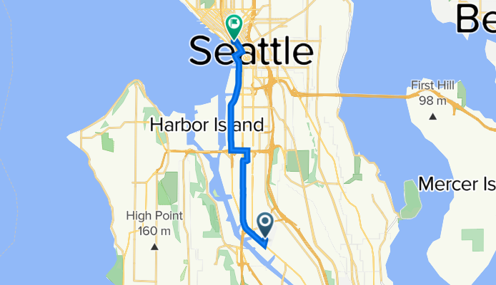 Georgetown, Seattle to 1301 2nd Ave, Seattle