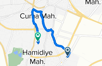 Route in der Bikemap App öffnen