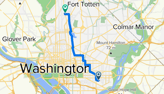 1251 C St SE, Washington to 4301–4367 Georgia Ave NW, Washington