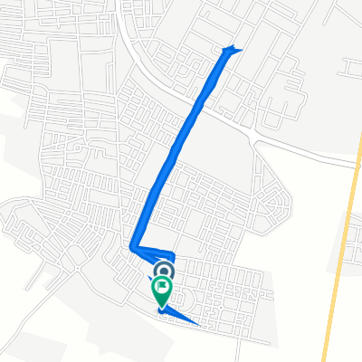 De RCWC+G9W, Oued Zem à RCWC+G9W, Oued Zem