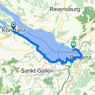 Neugasse 27, Konstanz nach Zwanzigerstraße, Lindau (Bodensee)