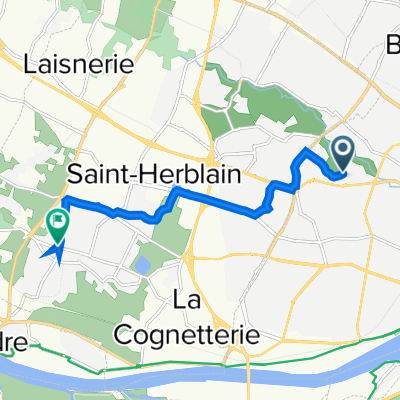 3 Rue Auguste Renoir, Nantes à 66 Rue Vincent Auriol, Saint-Herblain