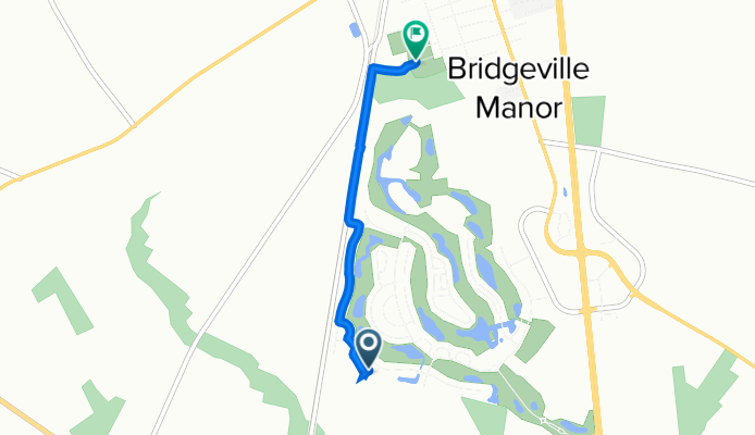 117 Emily's Pintail Dr, Bridgeville to Ball Park Dr, Bridgeville