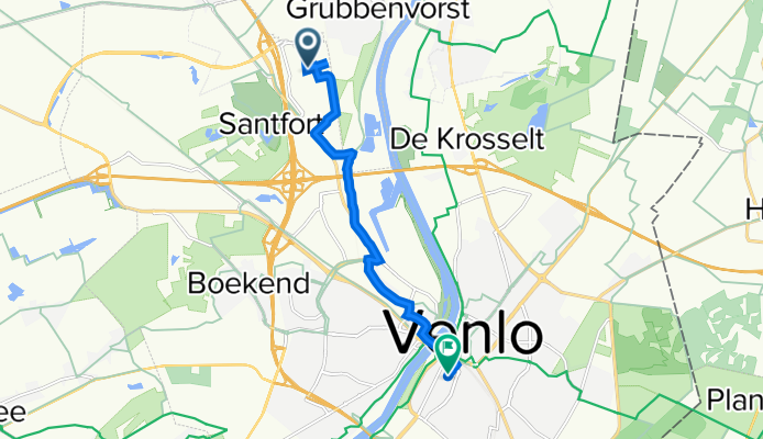 Venrayseweg 152, Venlo to Sinselveldstraat 23, Venlo