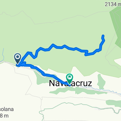 Sierra, navalmoja y vuelta al  pueblo.